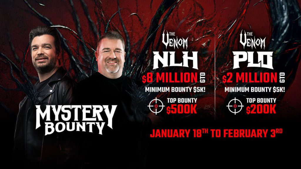 The Venom Mystery Bounty continues to advance steadily at ACR Poker