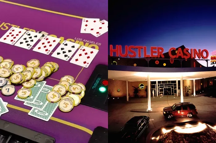 A straight flush triggered the six-figure super jackpot at Hustler Casino