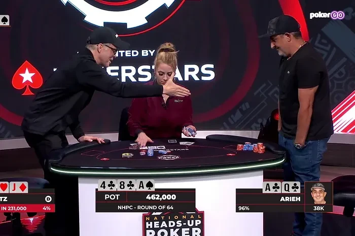 He thought he had lost the heads-up, his opponent refused to shake his hand and hit the 1-outer