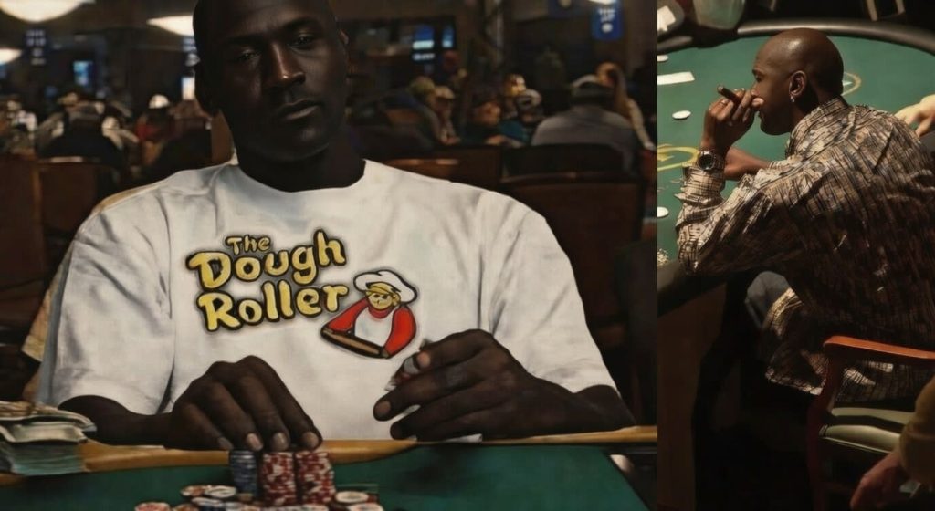 Anrew Robl recounted that Michael Jordan bet US$50K playing high card