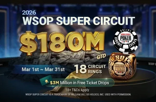 WSOP Super Circuit: US$180 Million Guaranteed On GGPoker