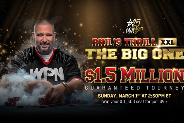 ACR Poker Launches an XXL Edition of its Classic Tournament Phil's Thrill - CodigoPoker