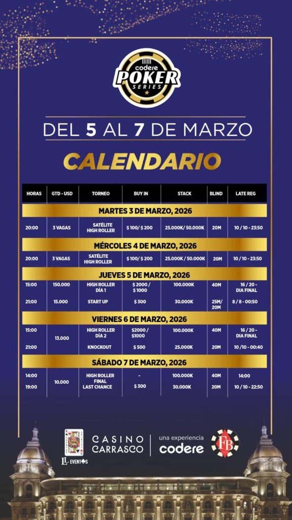 Carrasco Poker Series Marzo 2026