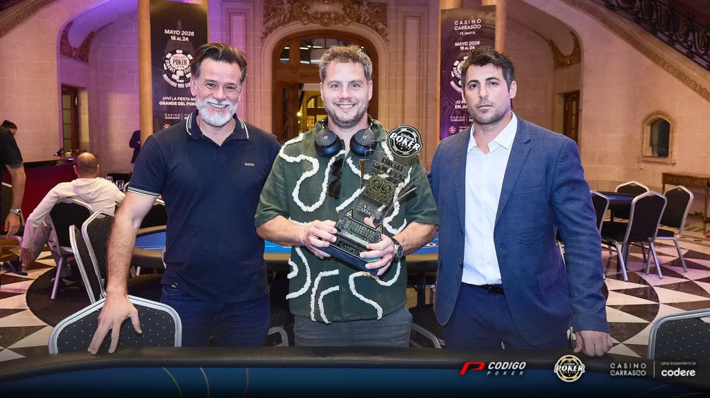Ezequiel González ganó el High Roller del Codere Poker Series en Casino Carrasco