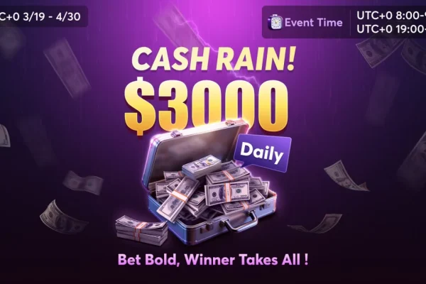 BCPoker: Full Tables and "Cash Rain" of US$3000