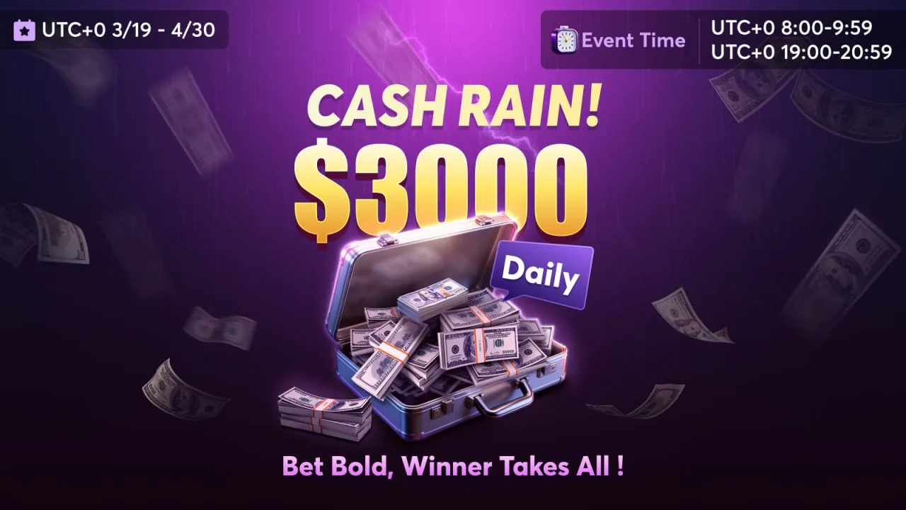 BCPoker: Full Tables and "Cash Rain" of US$3000