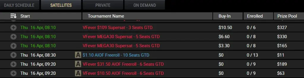 Agenda Día 1B Para En Venom De Acr Poker