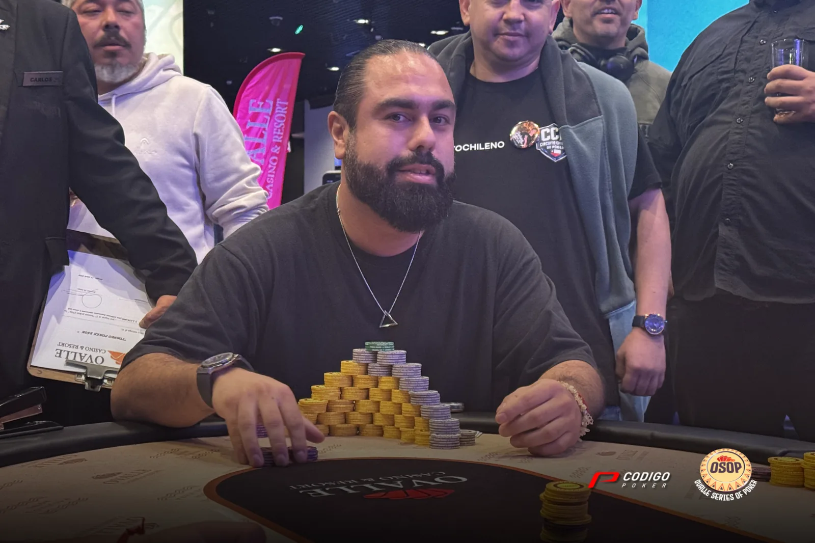 Oscar Alache led Day 1B of the OSOP Élite Main Event