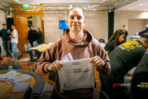 Julián Yebra leads the way after the first day of the Mendoza High Roller Championship - CodigoPoker