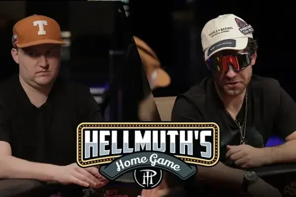Jungleman and Texas Mike clashed sparks in a six-figure pot during Hellmuth's Home Game -