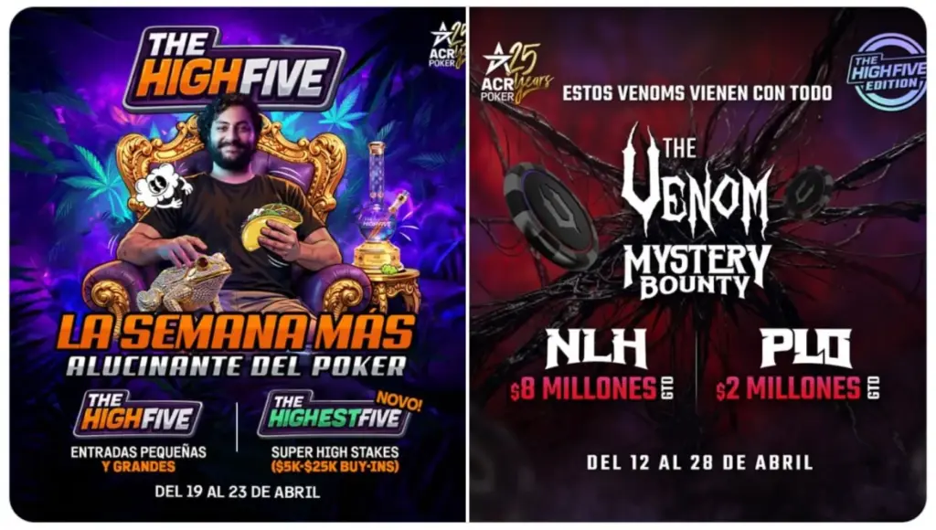 Lo que está pasando ahora mismo en ACR Poker: US$10 millones en juego y apuestas históricas