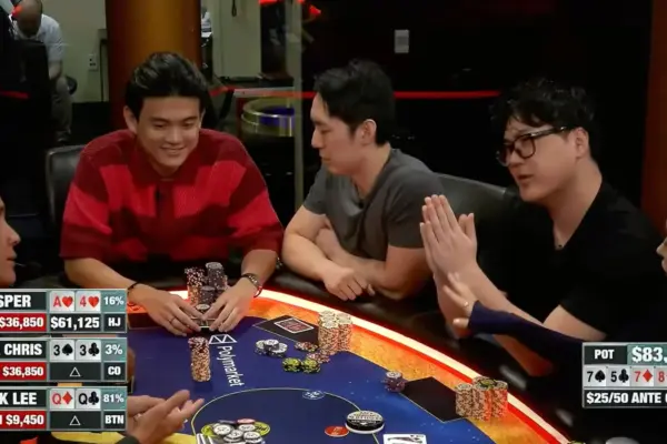 Hustler Casino Live: he threw a chip at the dealer and he responded with a bad beat - CodigoPoker