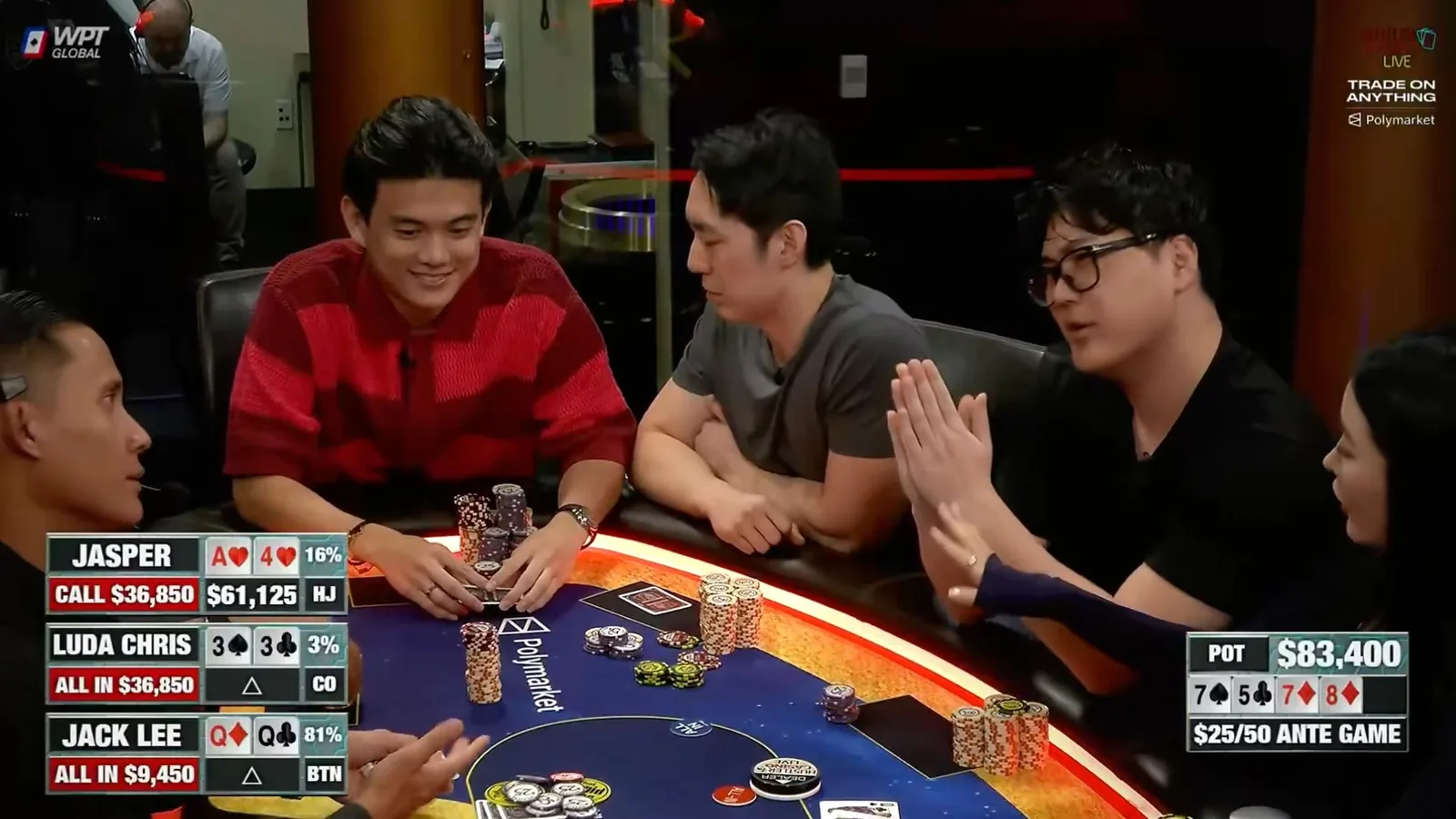 Hustler Casino Live: he threw a chip at the dealer and he responded with a bad beat - CodigoPoker