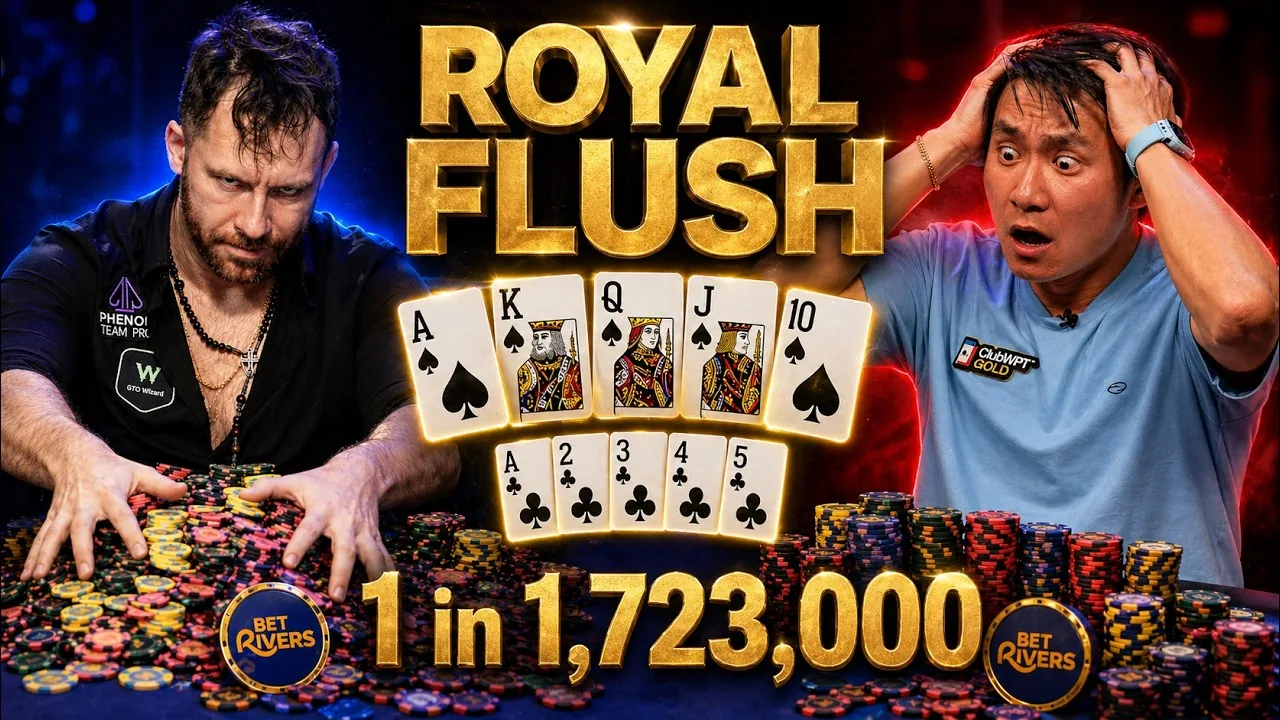 Dan Cates breaks logic against Hellmuth: 1 in 1,723,000