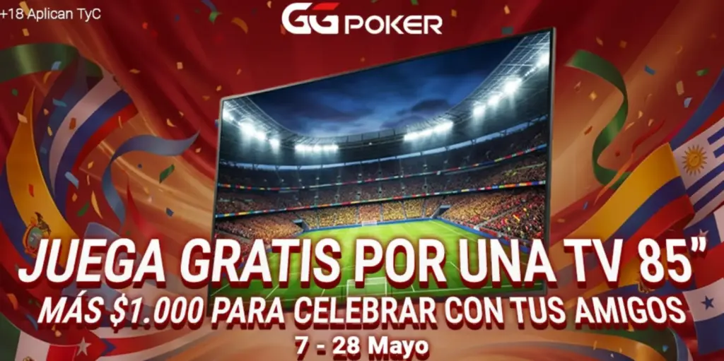 HOY: Gran Final para ganar la Mega TV y US$1.000 en GGPoker