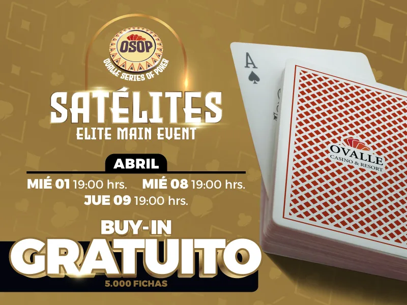 Qualify for FREE today for the Main Event of the Ovalle Series of Poker - CodigoPoker