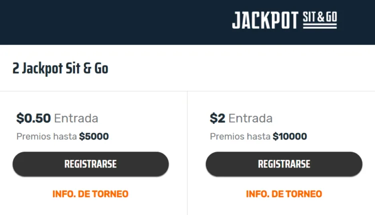 Jackpot Version of Sit And Go on Ignition Poker