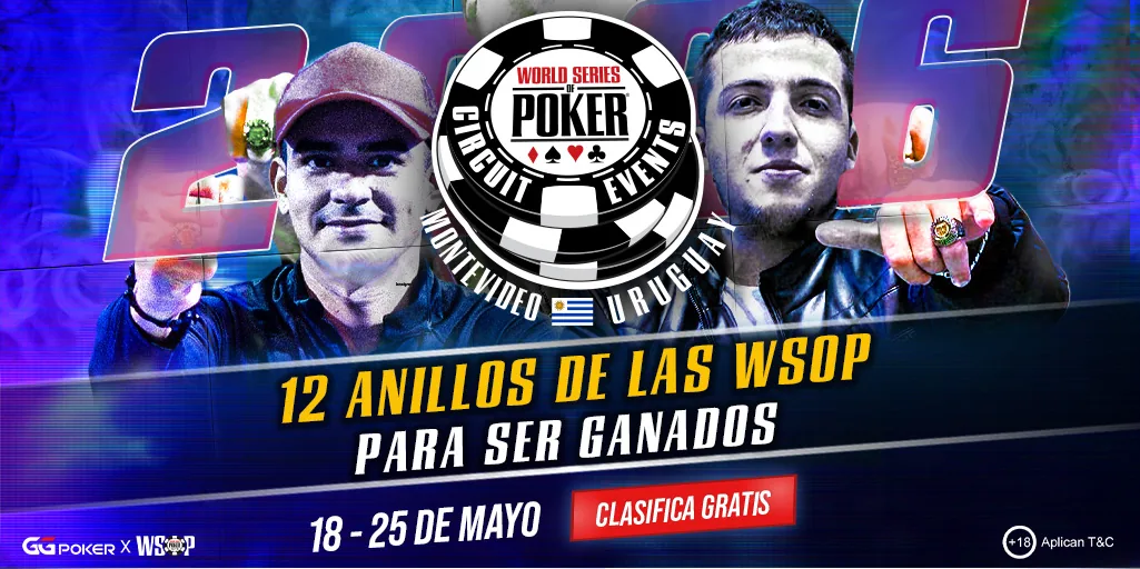 Freeroll on GGPoker for the WSOP-C Montevideo, Saturday 11
