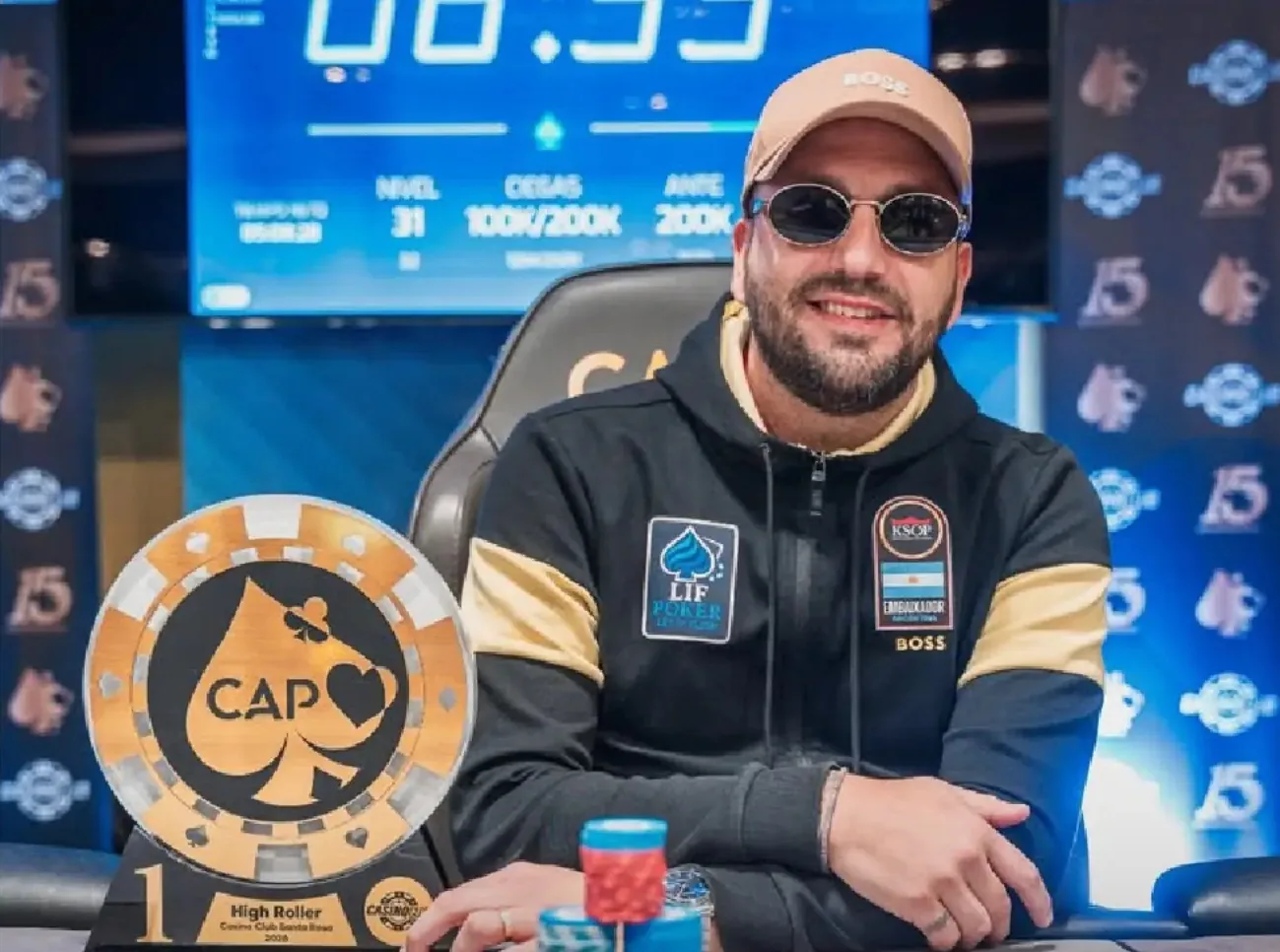 CAP Santa Rosa: Marcos Grassi won the High Roller