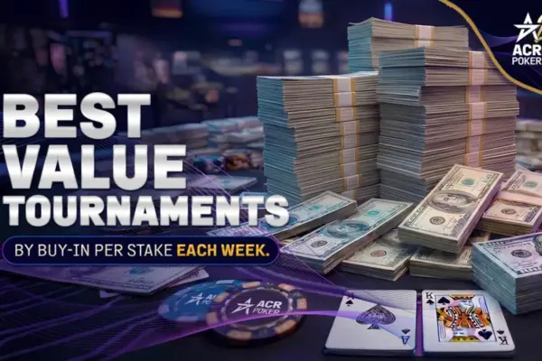 Los torneos más rentables de ACR Poker: buy-in US $11 y $50K