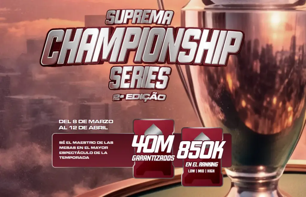Football and poker: the final of the Suprema Poker Champions Series is played this weekend
