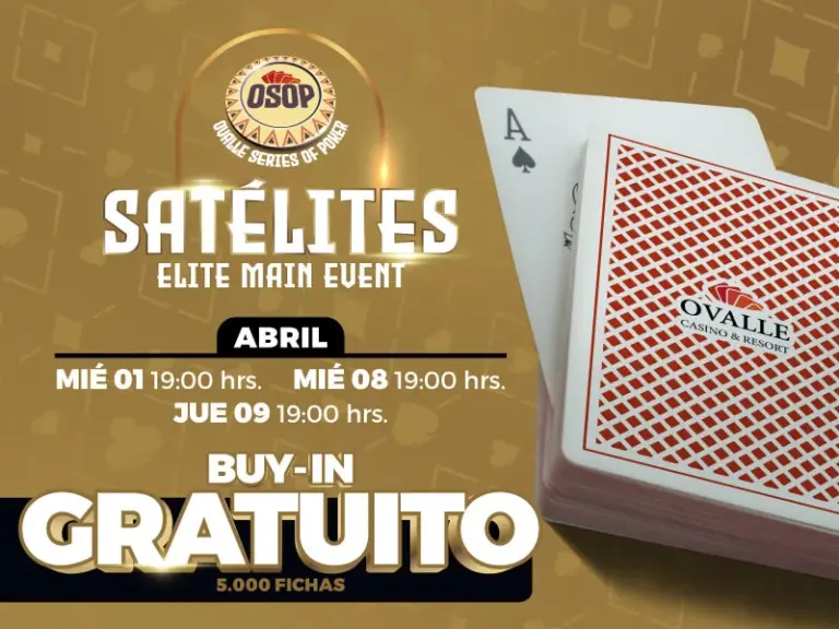 Qualify for FREE today for the Ovalle Series of Poker Main Event