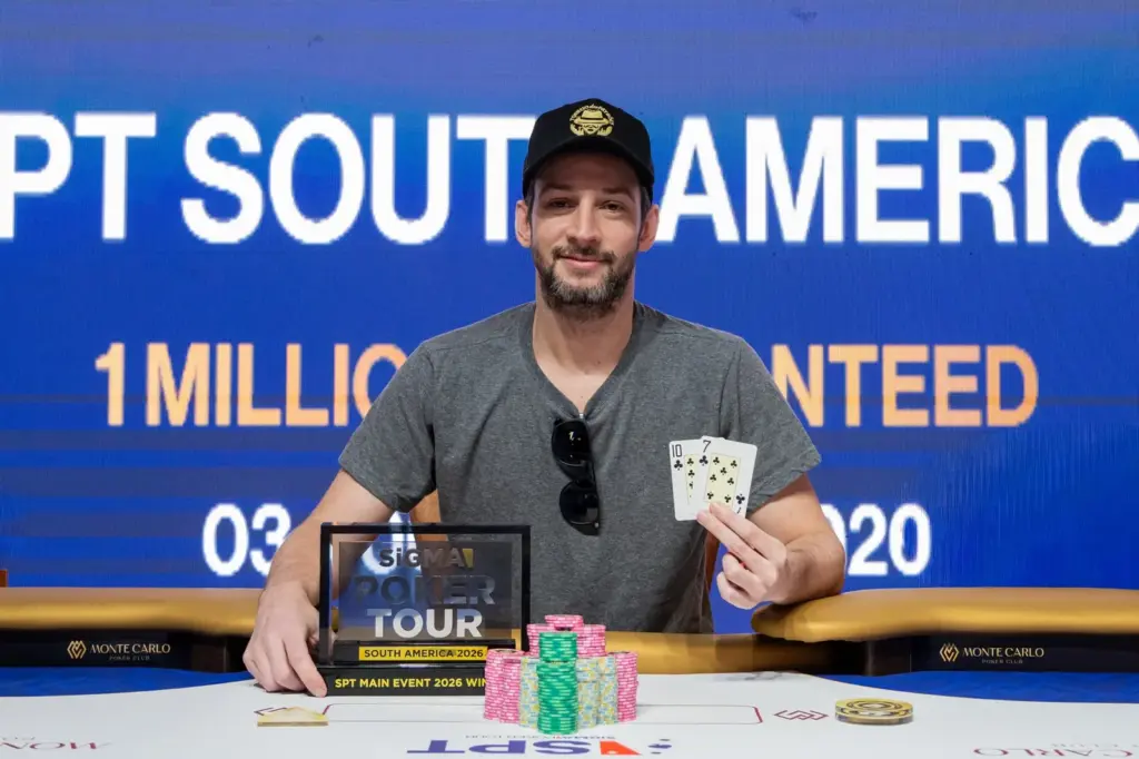 Mathias Guimaraes won the SiGMA Poker Tour after a tough fight with Brian Ganon