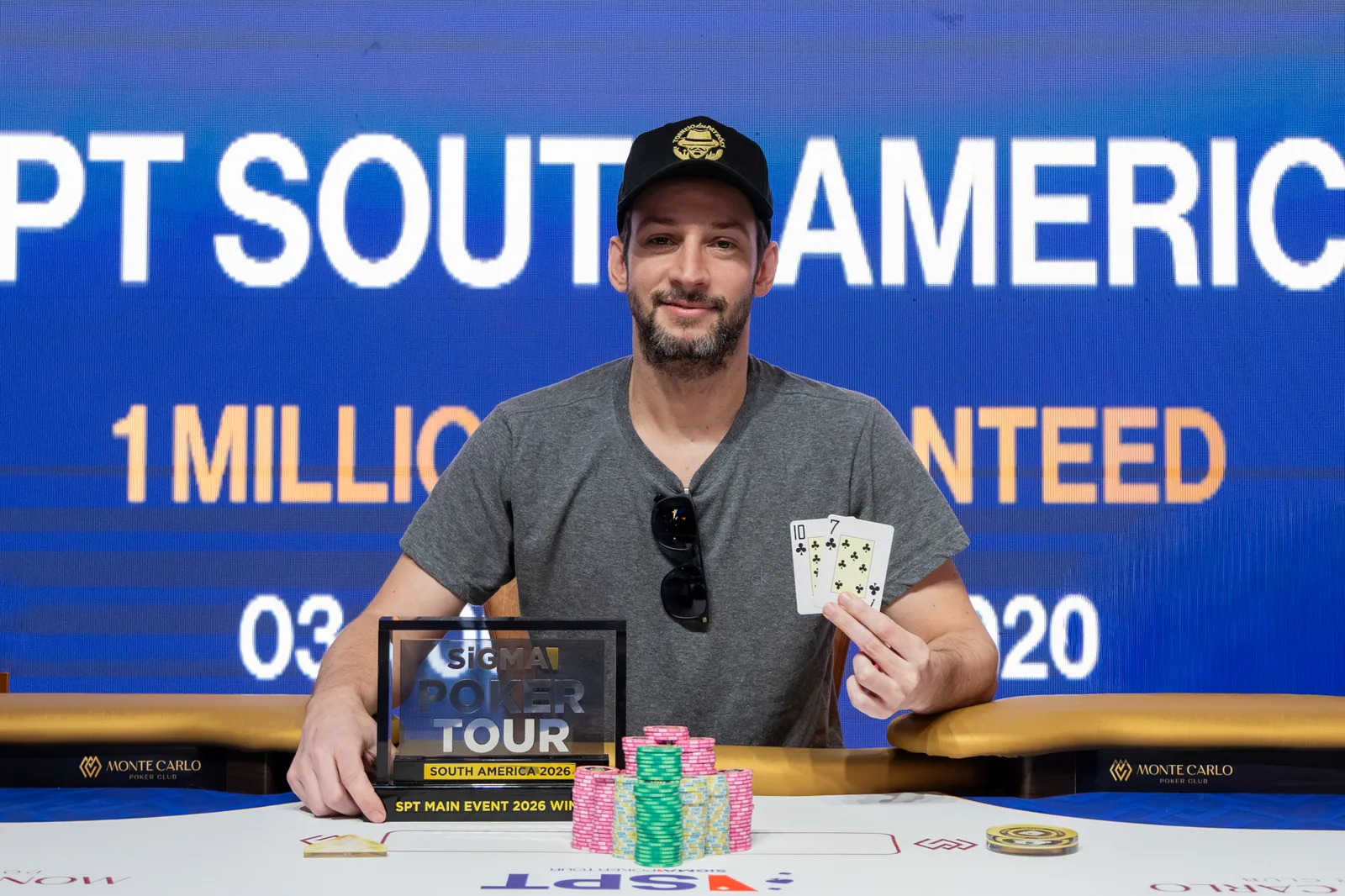 Mathias Guimaraes won the SiGMA Poker Tour after a tough fight with Brian Ganon - CodigoPoker
