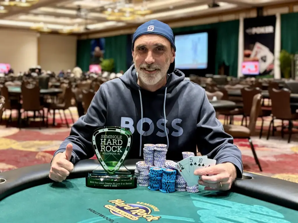 Ariel Mantel lo hace de nuevo: salió campeón en el Seminole Hard Rock Poker Showdown