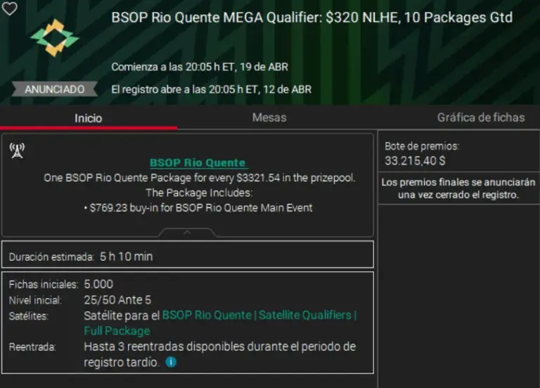 Pokerstars Satellites
