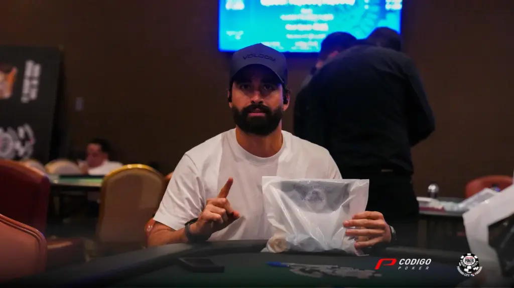 Gabriel Caballero led Day 1A of the WSOP Panama Mini Main Event