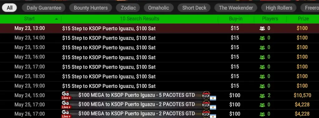 Estos Son Los Satélites Disponibles En Las Salas De Ggpoker.