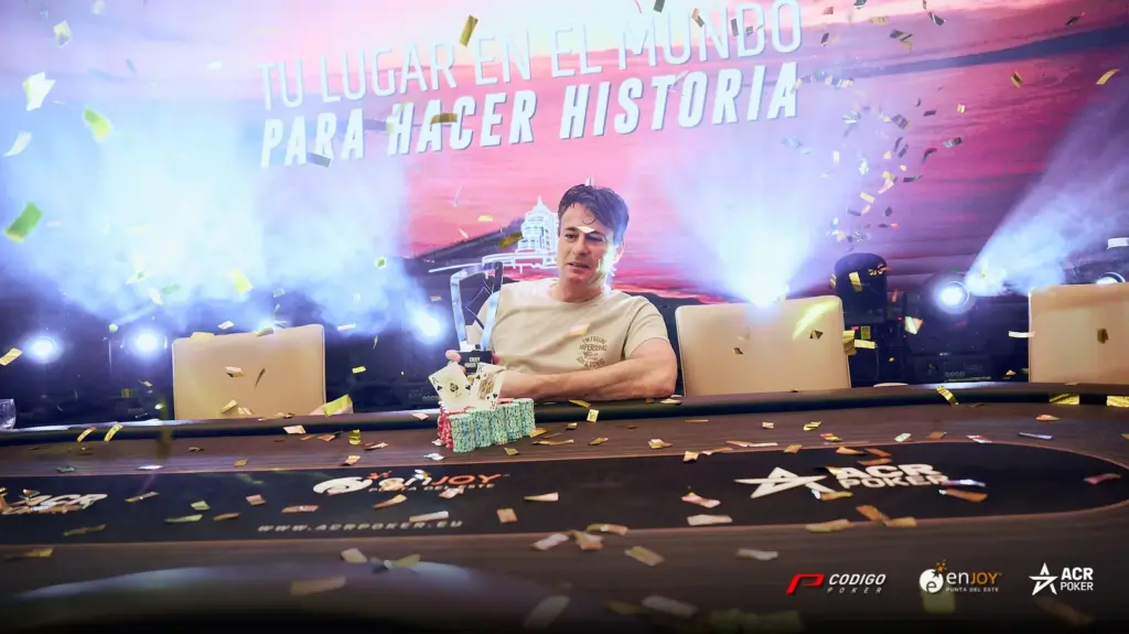 Cristian Rotondo is the champion of the Super High Roller at the Enjoy Poker Tour