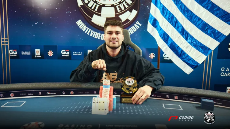 Juan Videla ganó el evento Single Day KO de la WSOP Montevideo - CodigoPoker