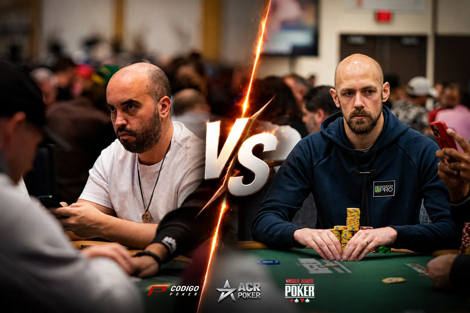 Kenney vs. Chidwick: la millonaria batalla por la cima del poker mundial - CodigoPoker