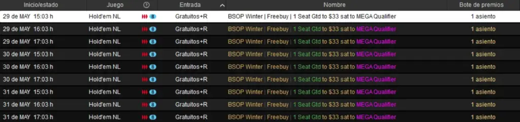 Satelites Gratuitos Pokerstars