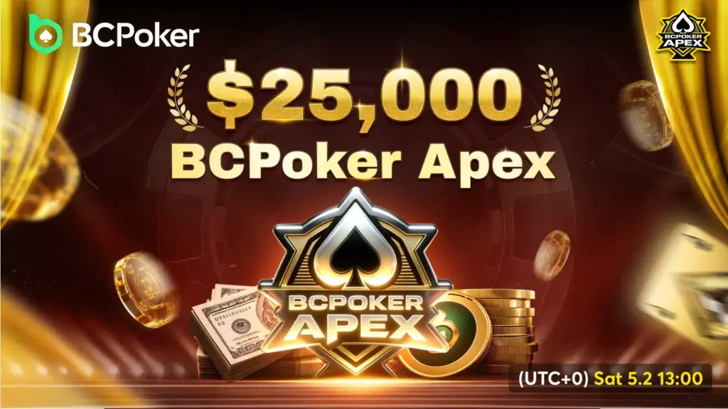 El mayor evento mensual de BCPoker se juega este sábado: el Apex de $25.000