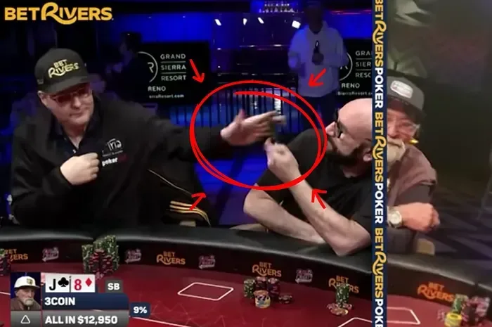 Hellmuth se enojó con Matusow por filmarlo mientras tankeaba y le tiró el celular