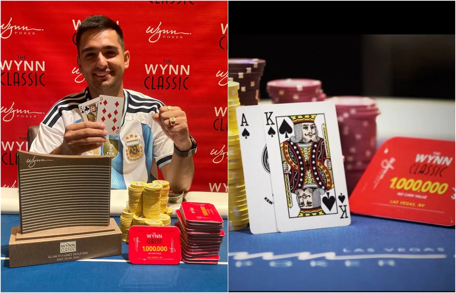 Luciano Macchiarelli landed the first Argentine bombshell in Las Vegas: millionaire champion at the Wynn -