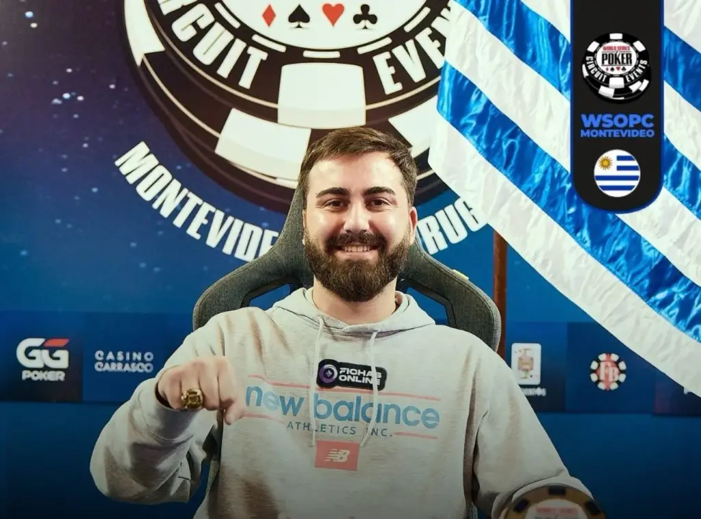 Lucas Borges conquistó el evento Ring 500 de la WSOP Montevideo