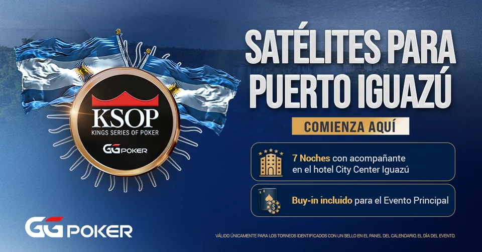 GGPoker inicia los satélites para el KSOP Puerto Iguazú 2026