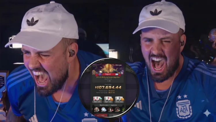 Papo MC imparable: salió campeón y se llevó más de 100 mil dólares en vivo por streaming - CodigoPoker