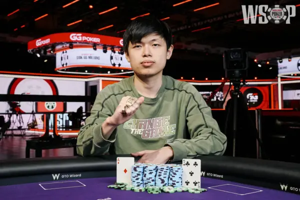 Primer cobro y primer brazalete: Honghao Zhang ganó el Evento #13 de la WSOP - CodigoPoker