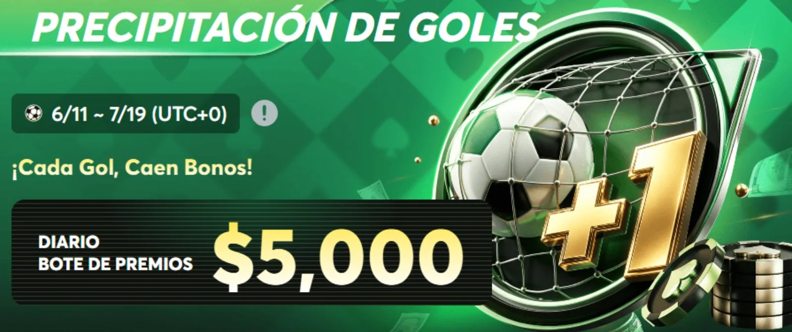 BCPoker: Los goles dan premios en las mesas de cash