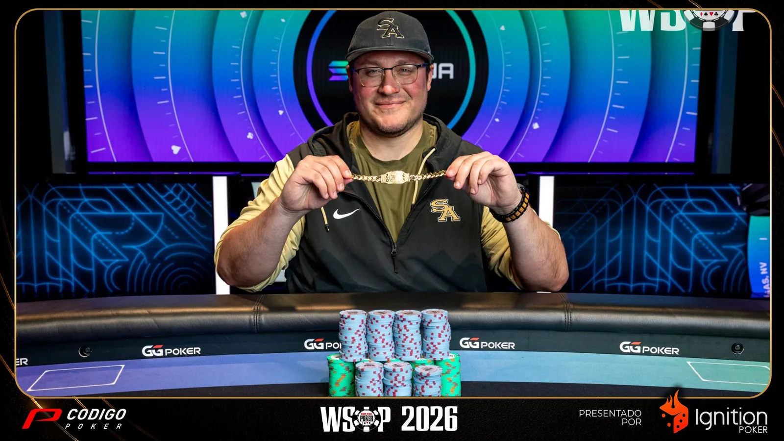 Sterling Lopez superó a Jeese Lonis para quedarse con el Evento #92 de la WSOP - CodigoPoker