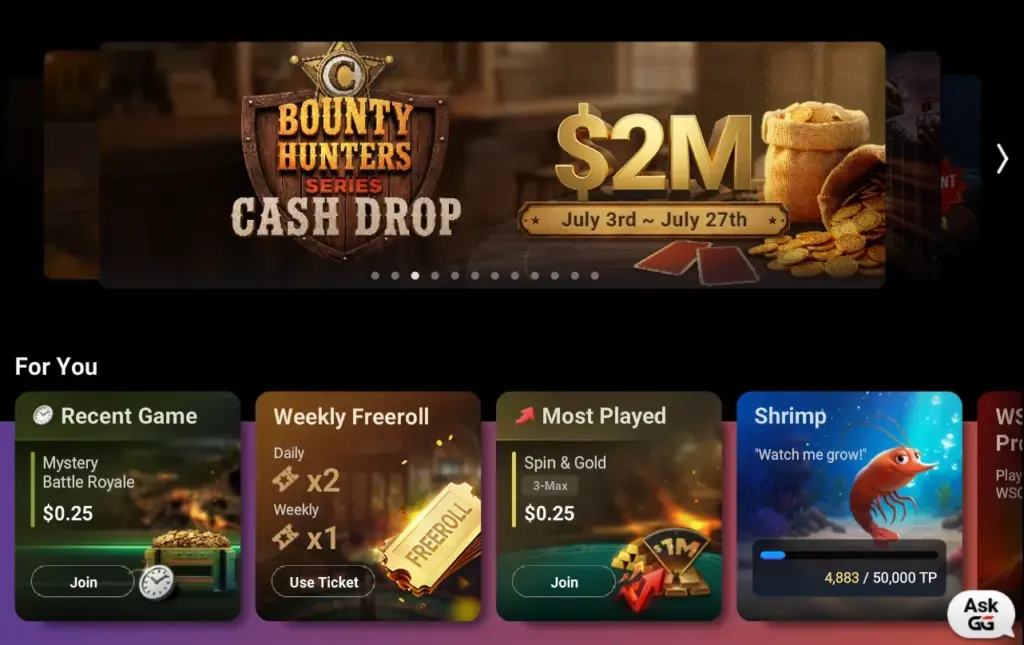 Última semana Bounty Hunters Series con US$80.000.000 en torneos y mesas de cash en GGPoker