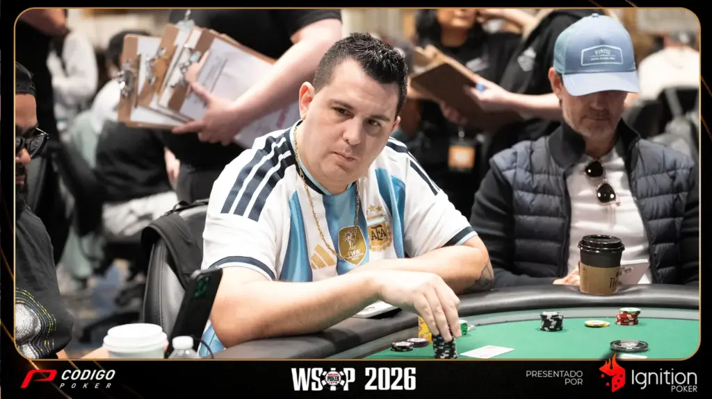 Gonzalo Almada Main Event Dia 2D Wsop Las Vegas