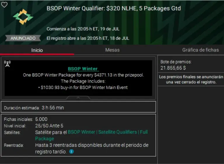 Últimos Paquetes Bsop Winter