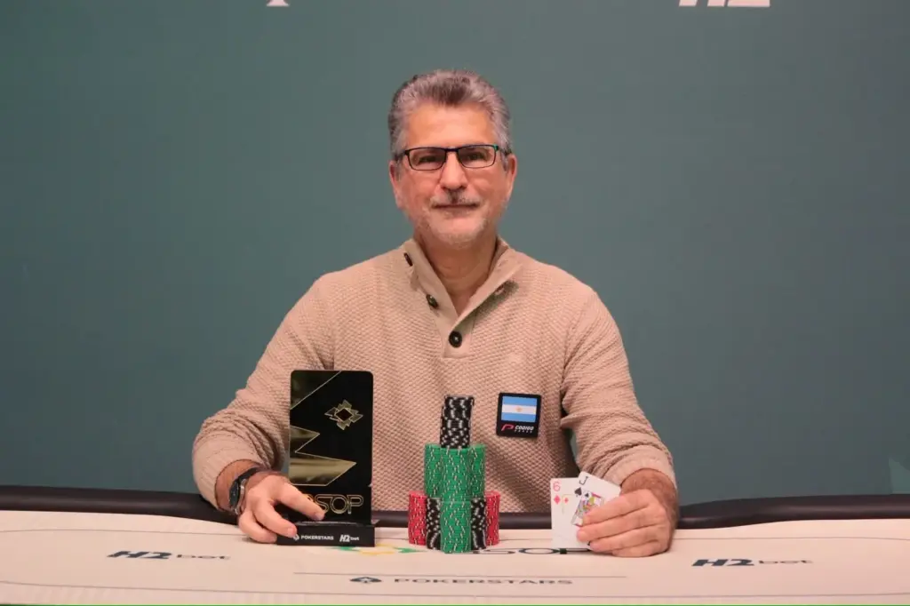 ¡Salud, campeón! Maxi Vaccalluzzo ganó el Mini Main Event de BSOP Winter