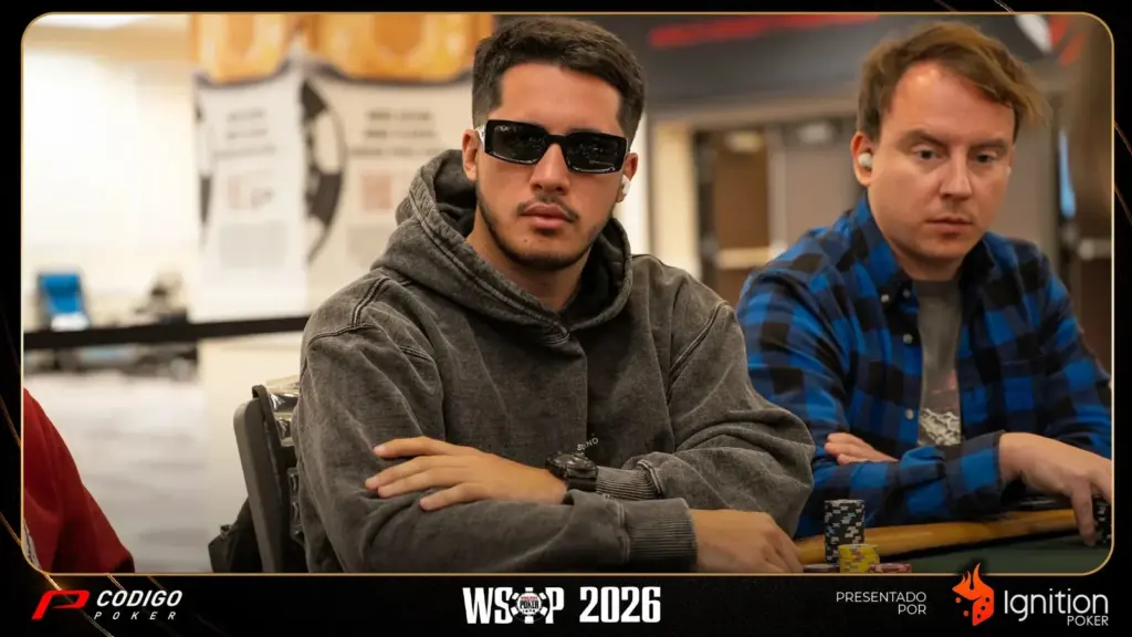 Agustín Naranja pasó entre los mejores en el Día 1B del WSOP Mid-Stakes Championship